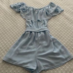 Forever21 romper medium baby blue
